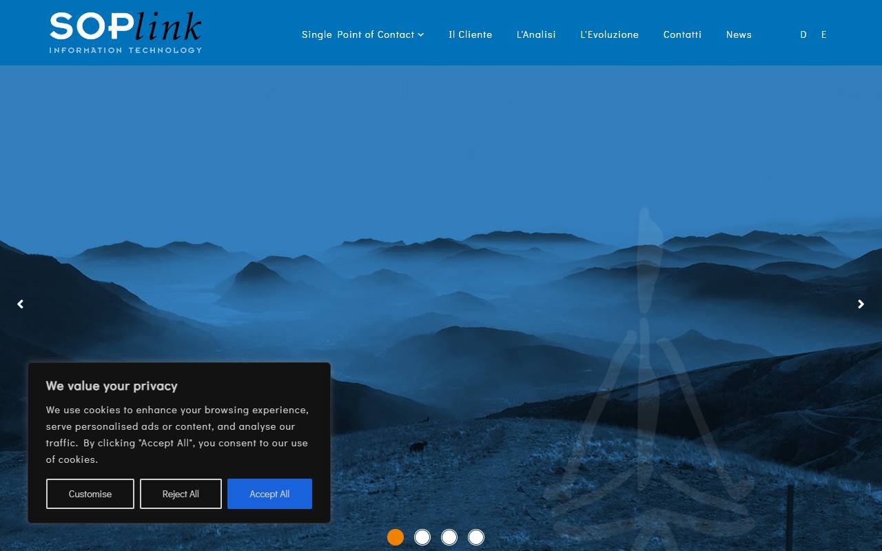 Anteprima del sito: Soplink SA