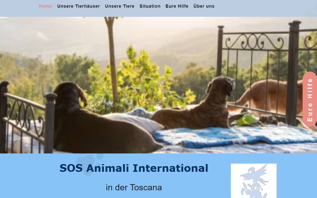 Anteprima del sito: SOS Animali International (CH)