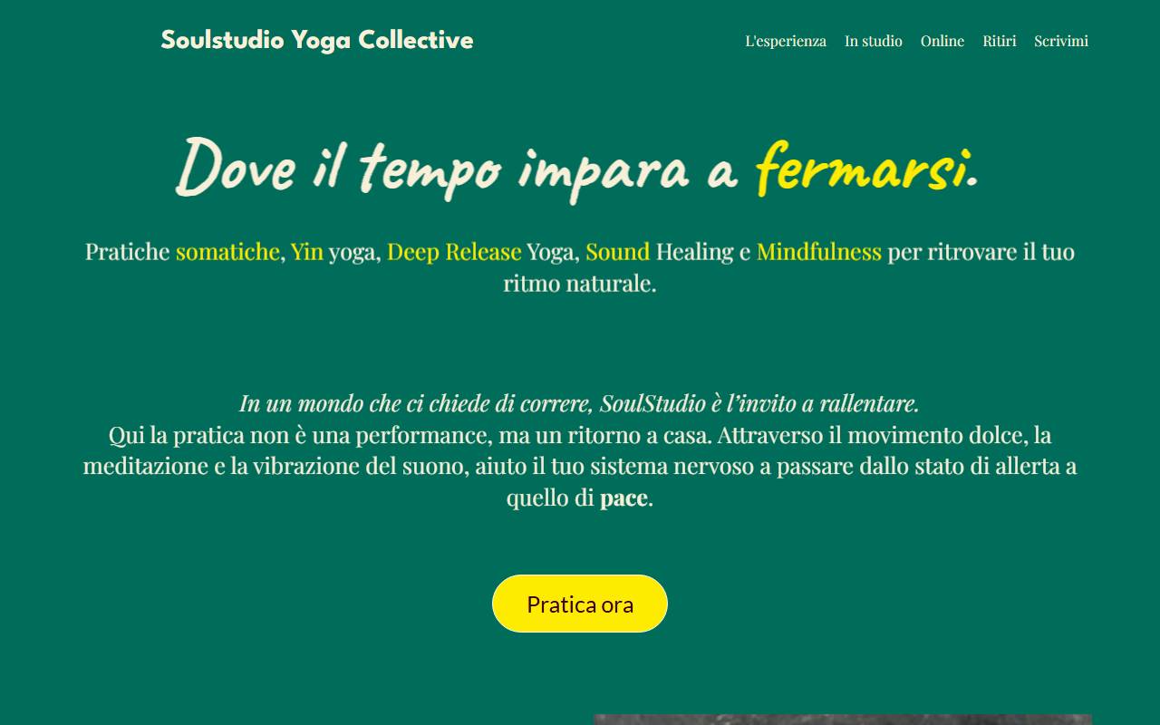 Anteprima del sito: Soulstudio Sagl