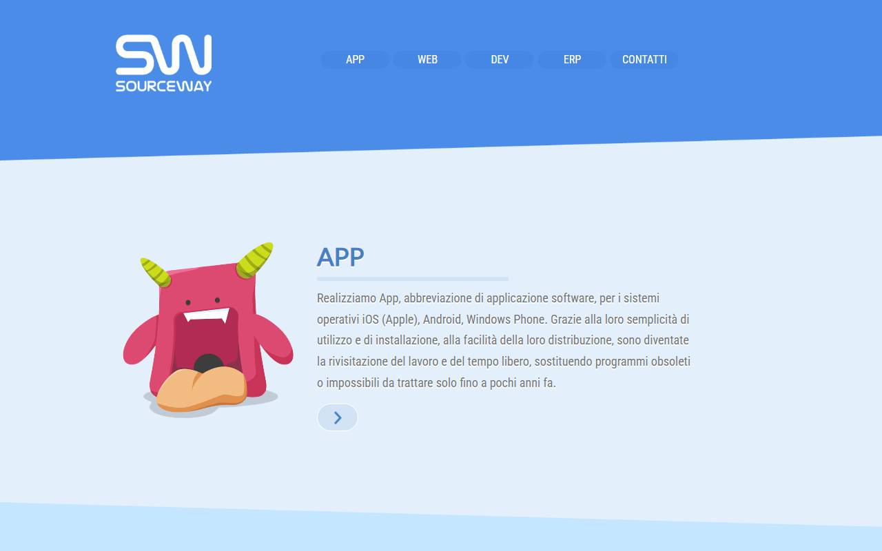 Anteprima del sito: SourceWay Sagl