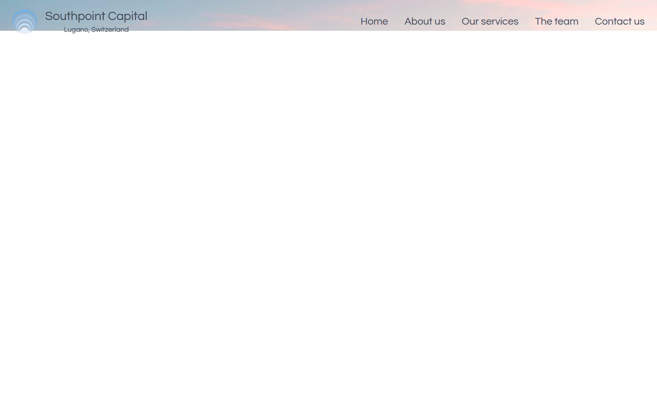 Anteprima del sito: Southpoint Capital Sagl