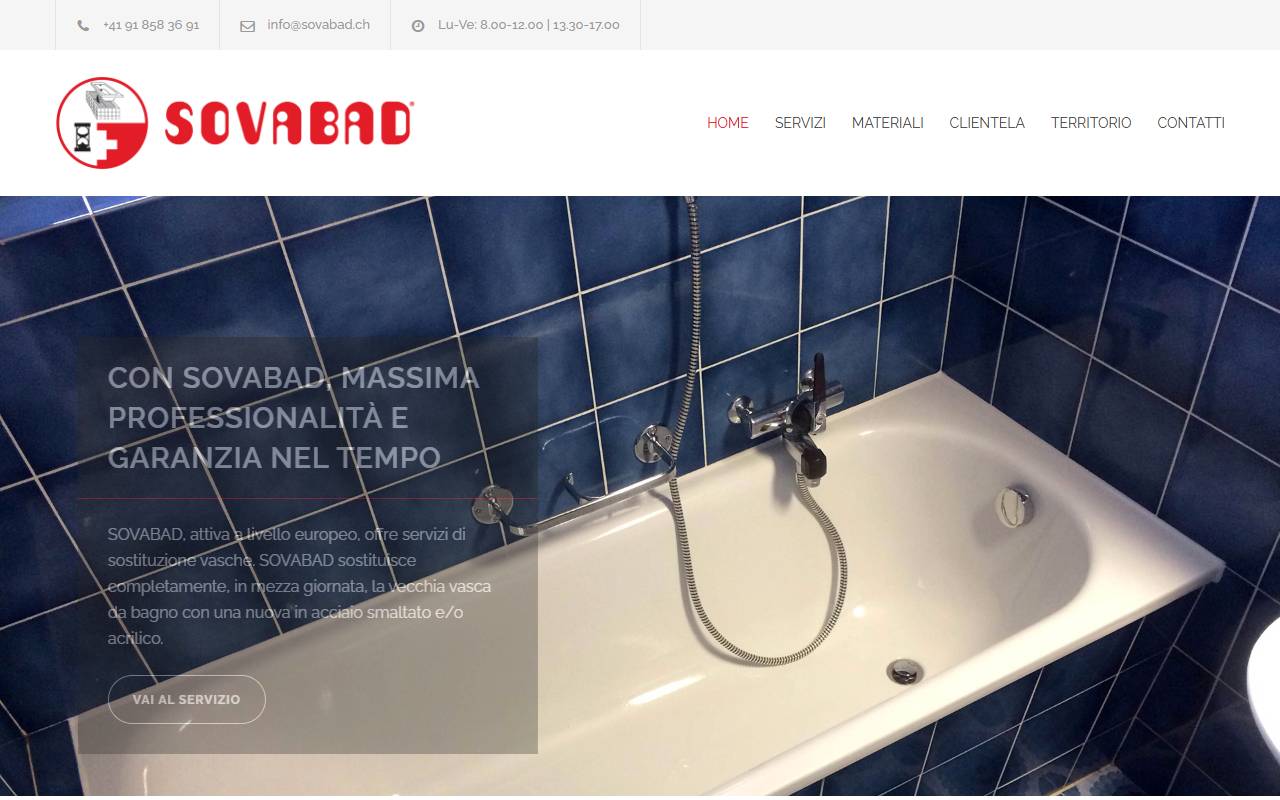 Anteprima del sito: Sovabad SA