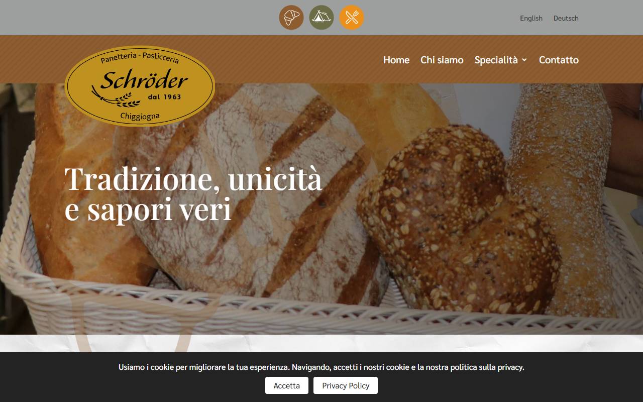 Anteprima del sito: Panetteria Schröder Sagl