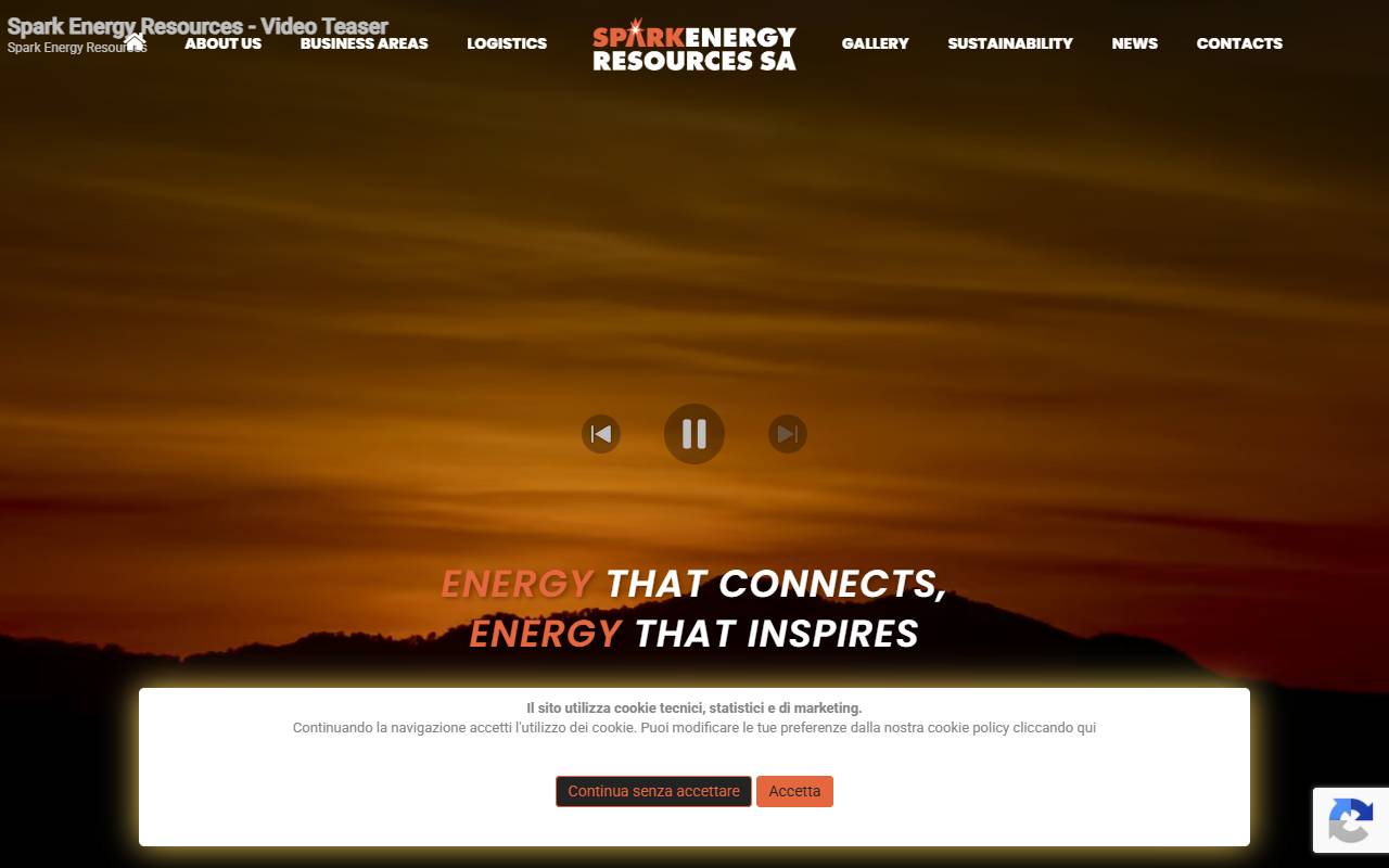 Anteprima del sito: Spark Energy Resources SA