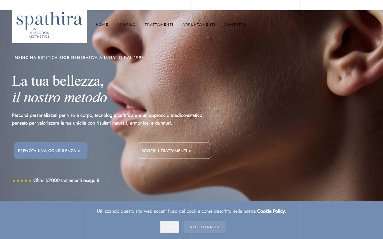 Anteprima del sito: SPA THIRA SA