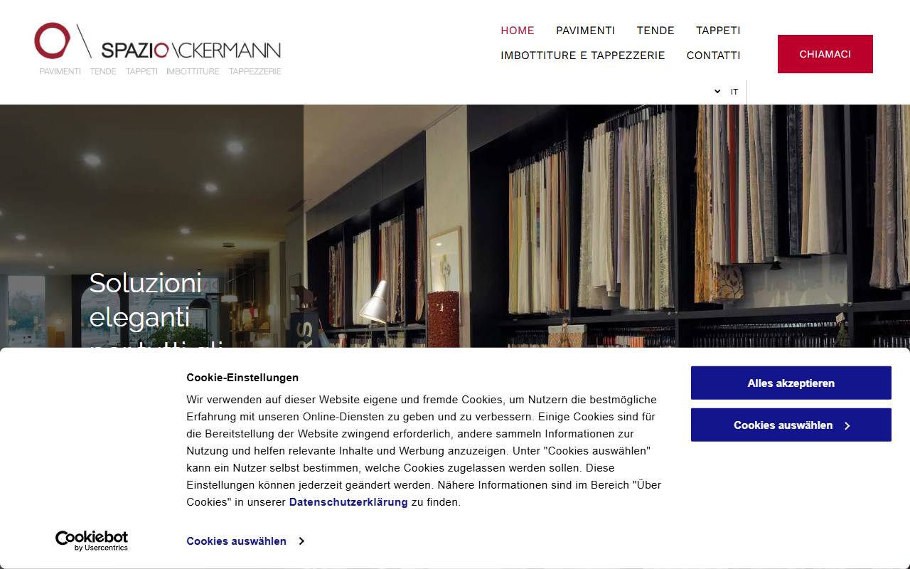 Anteprima del sito: SPAZIOACKERMANN SA