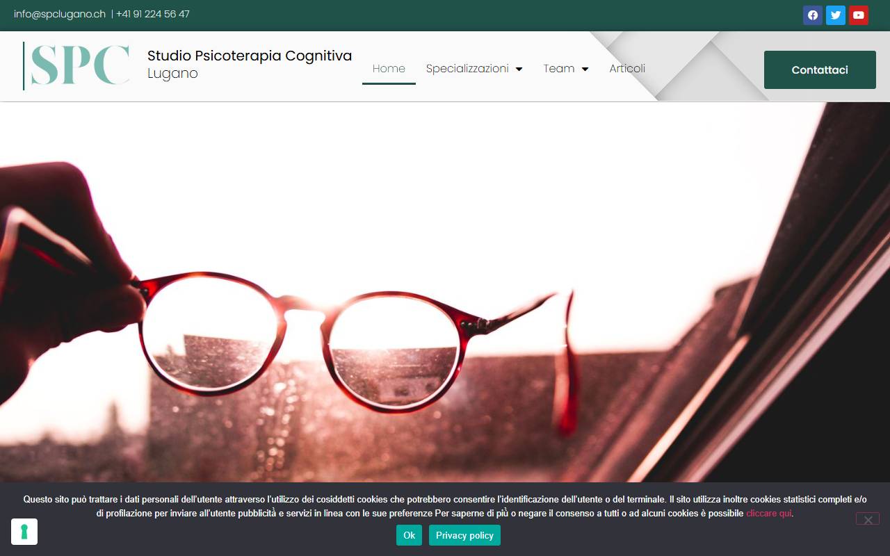 Anteprima del sito: Studio Psicoterapia Cognitiva SPC - SNC