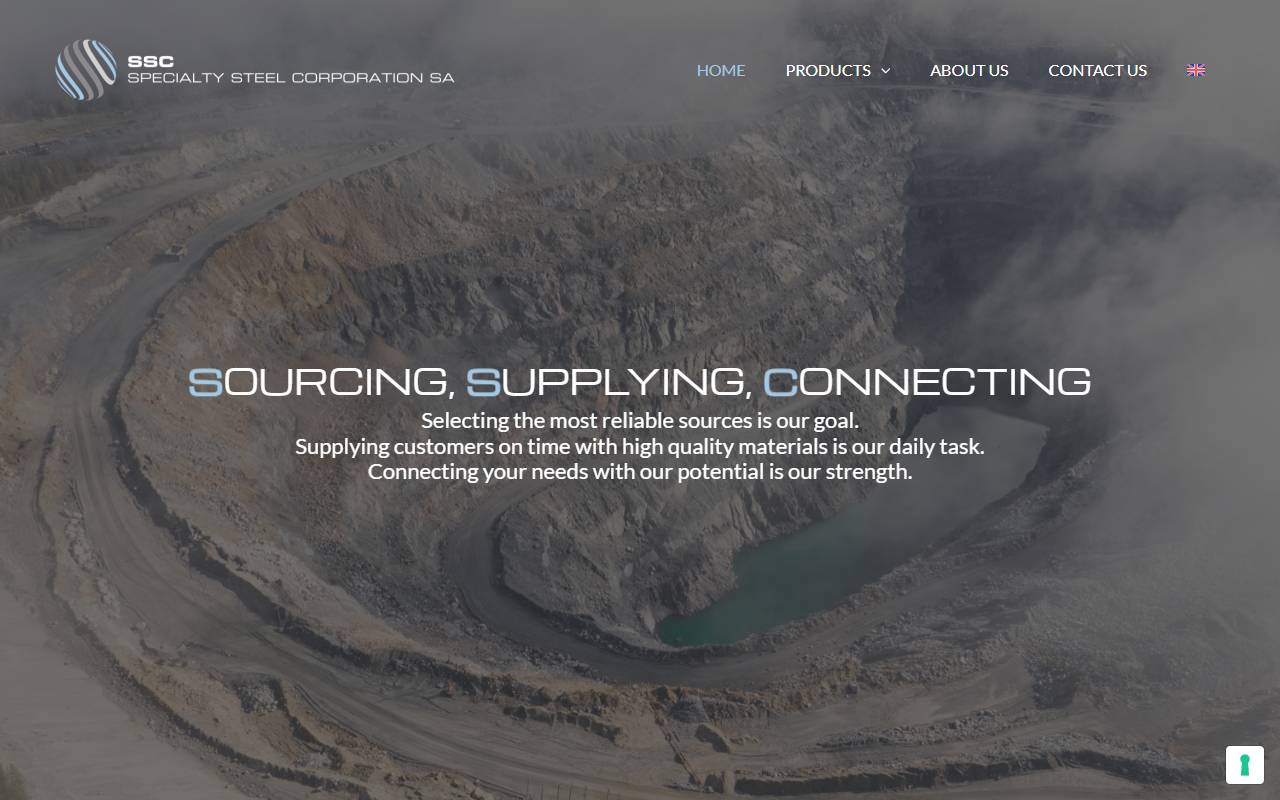 Anteprima del sito: SSC Specialty Steel Corporation SA
