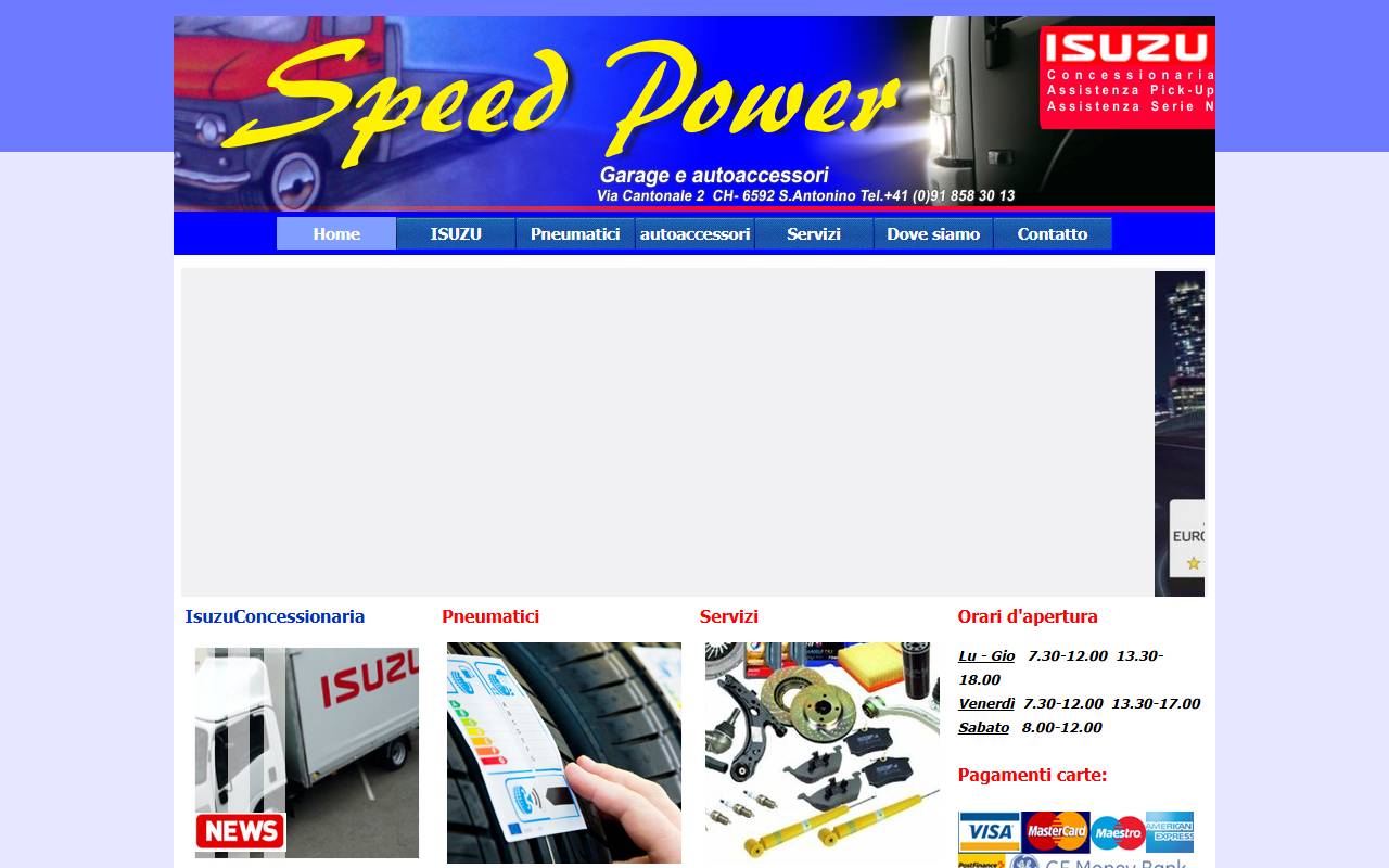 Anteprima del sito: Speed Power SA