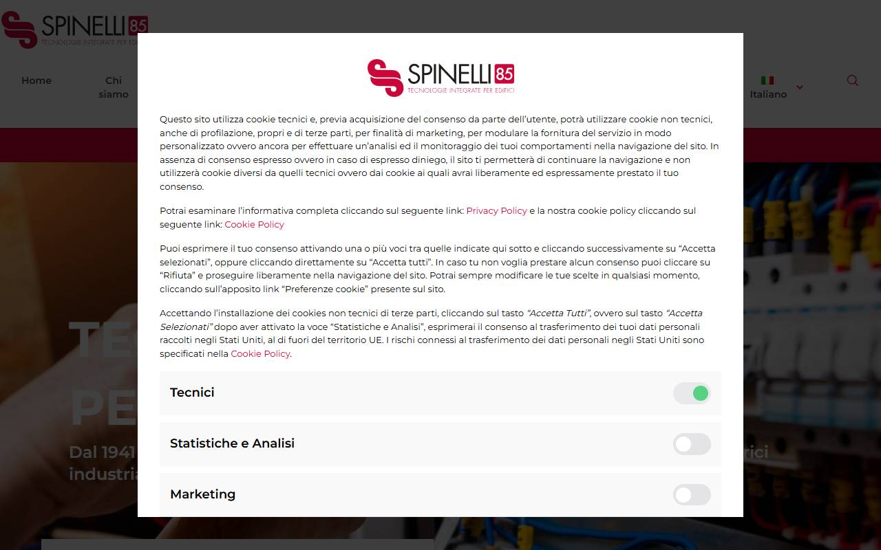 Anteprima del sito: Spinelli SA
