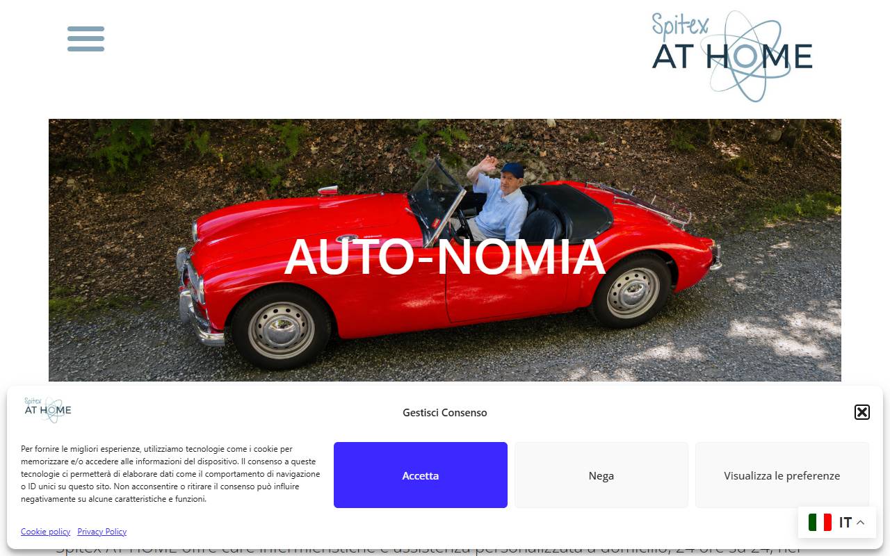 Anteprima del sito: Spitex AT HOME Sagl