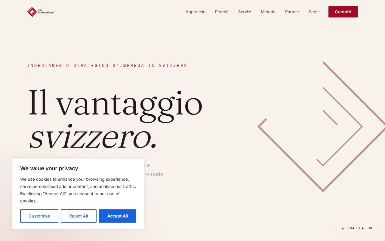 Anteprima del sito: SPL International Sagl