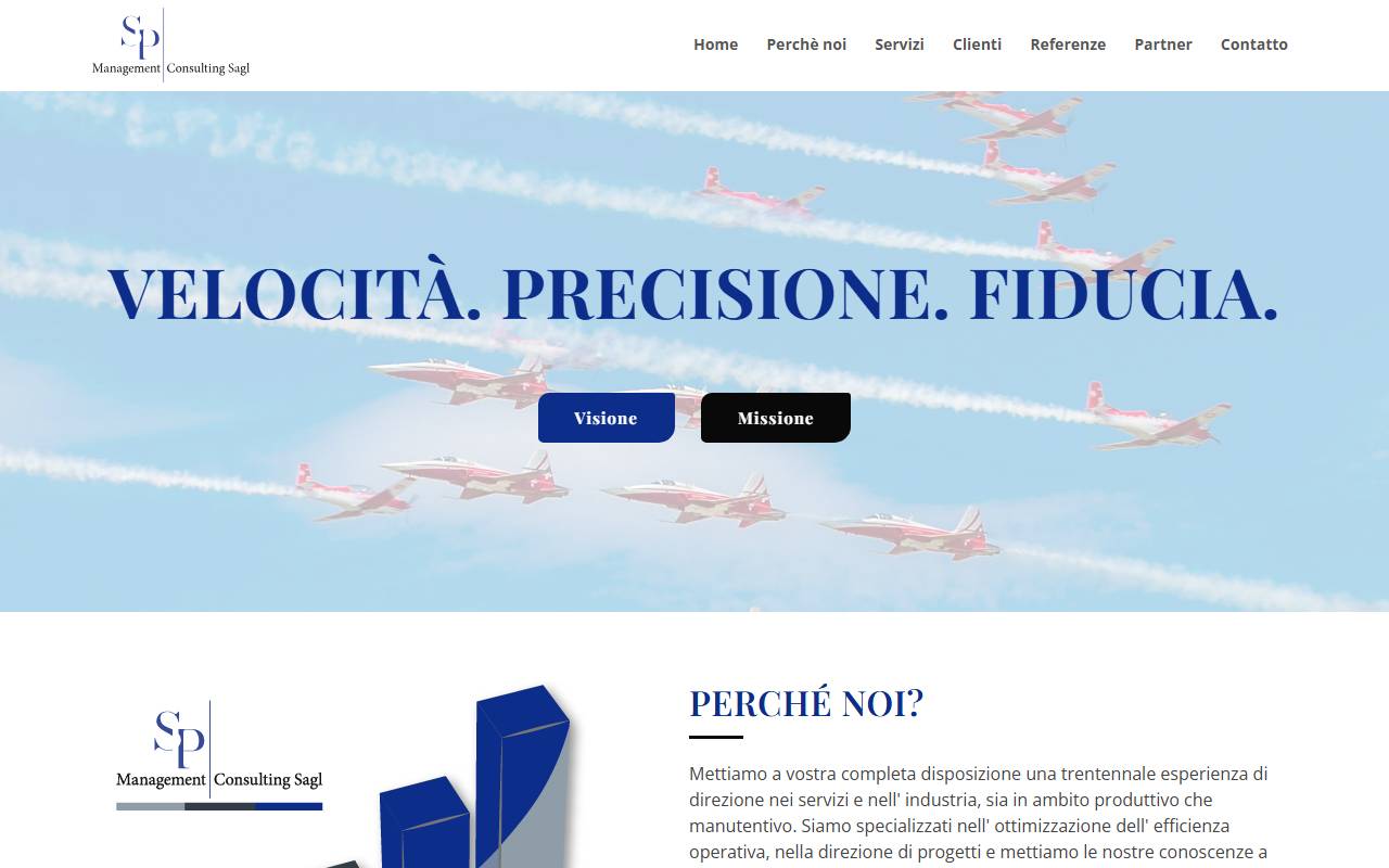 Anteprima del sito: SP Management & Consulting Sagl