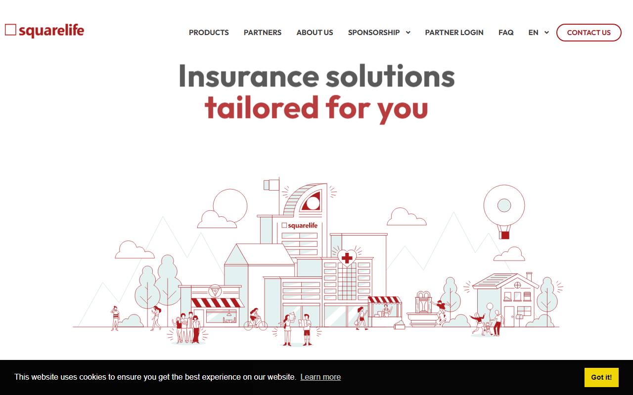 Anteprima del sito: Squarelife Holding SA