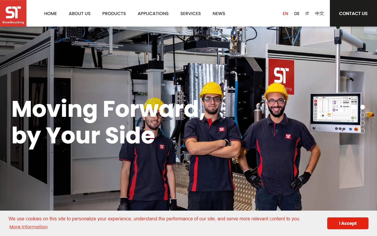 Anteprima del sito: ST BlowMoulding SA