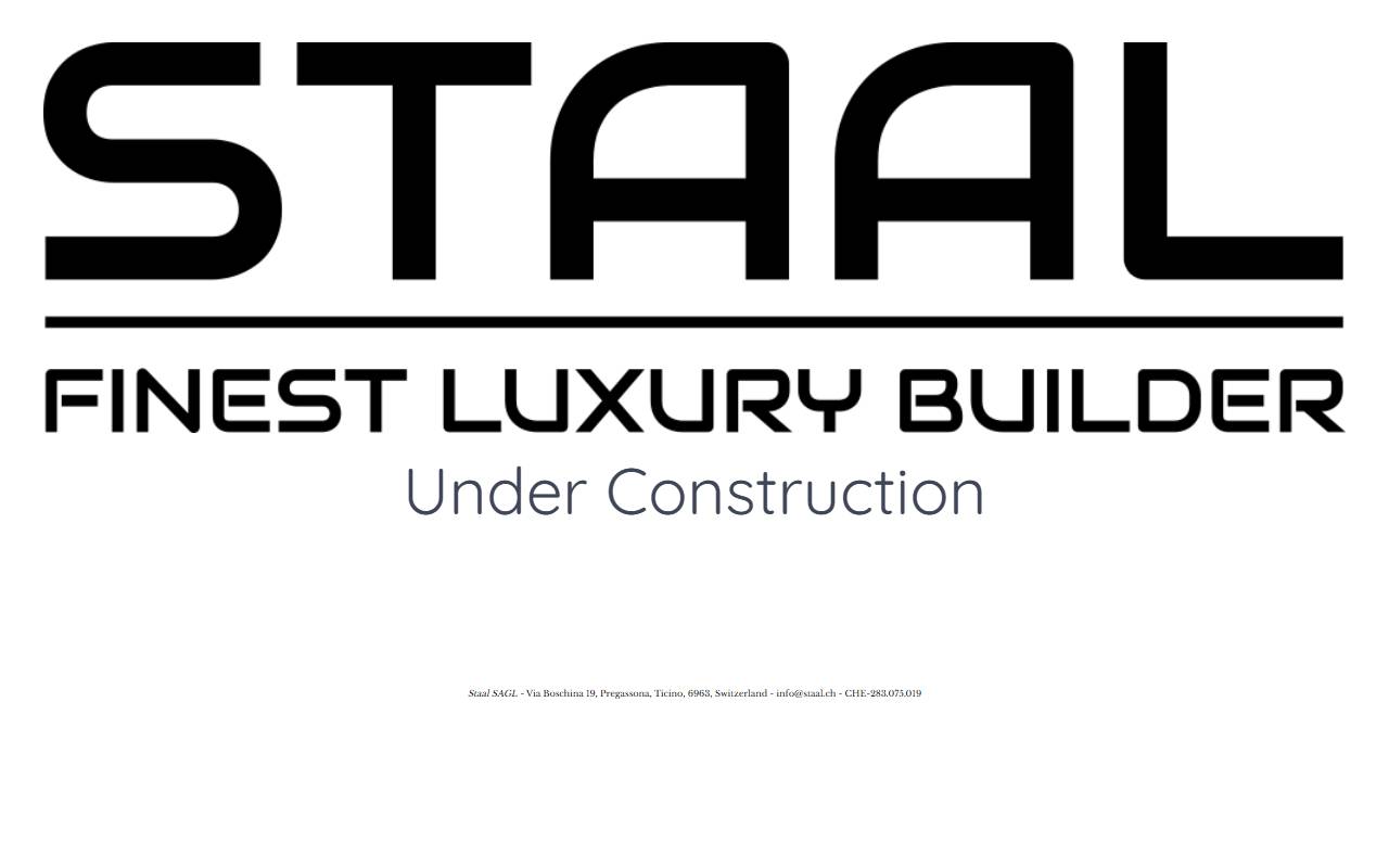 Anteprima del sito: STAAL SAGL