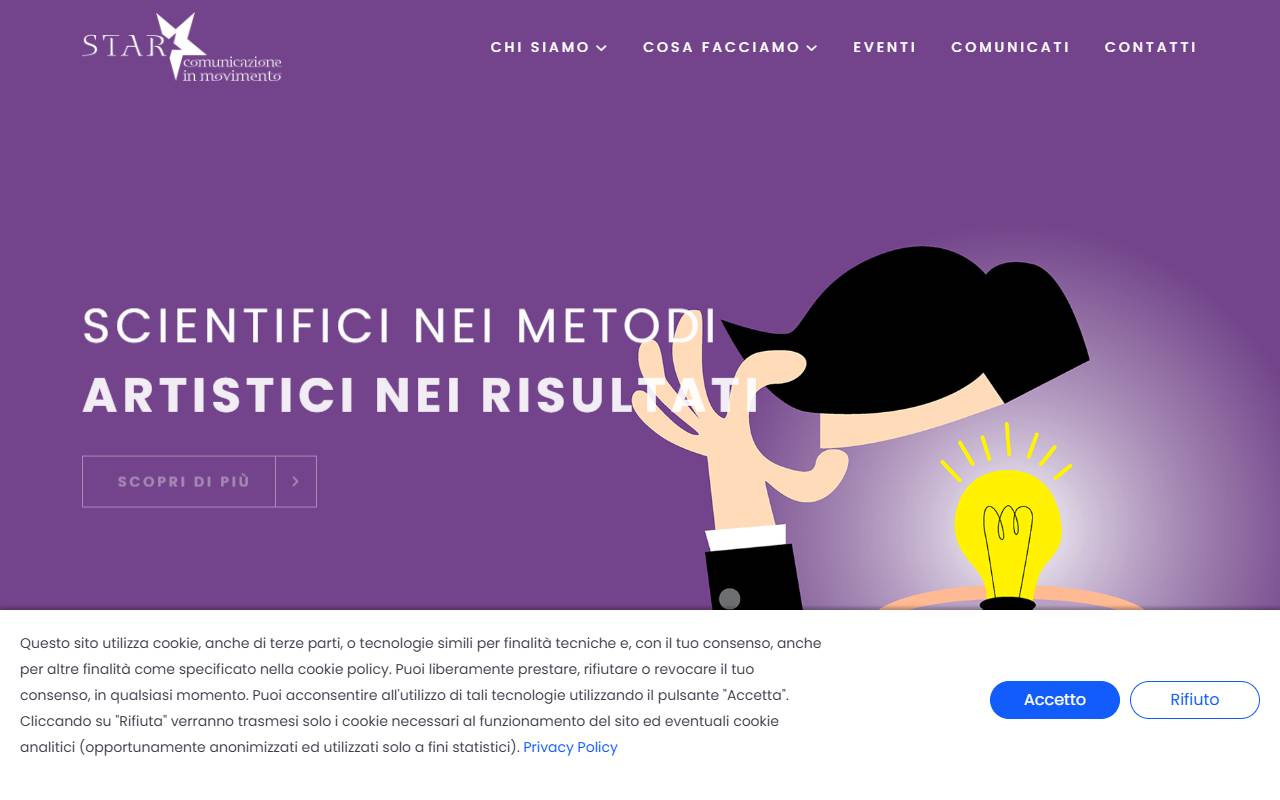 Anteprima del sito: STAR comunicazione in movimento Sagl