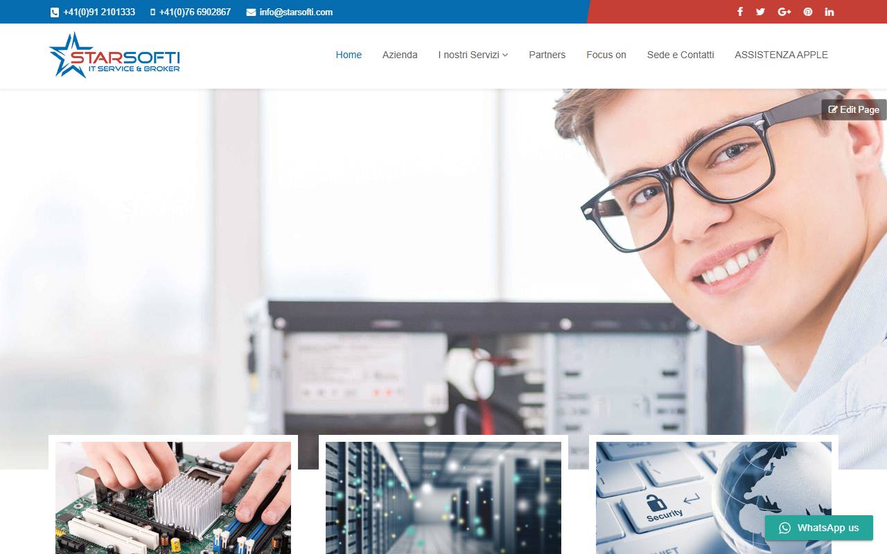 Anteprima del sito: Starsofti IT Service & Broker Sagl