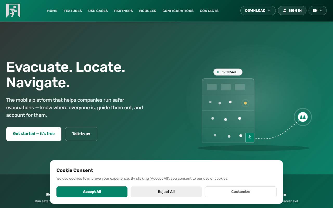 Anteprima del sito: staysafer Sagl