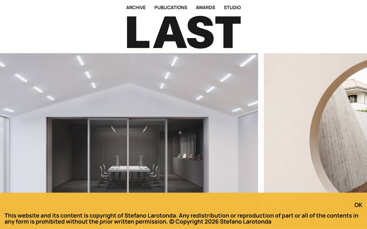 Anteprima del sito: LAST architettura / Stefano Larotonda Sagl