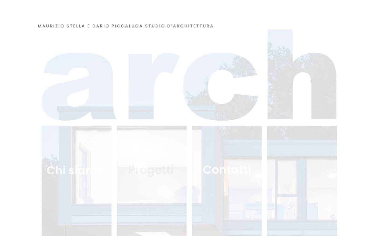 Anteprima del sito: Studio d'architettura Maurizio Stella e Dario Piccaluga Sagl