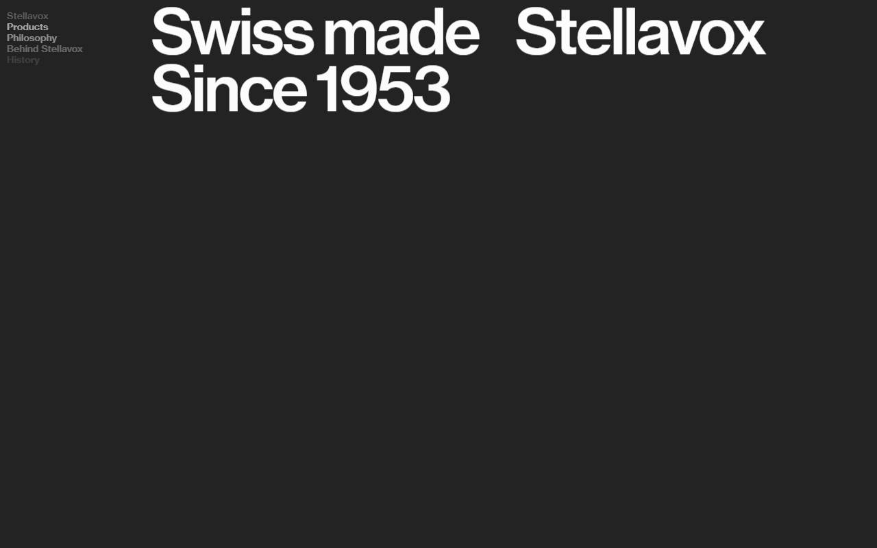 Anteprima del sito: Stellavox SA