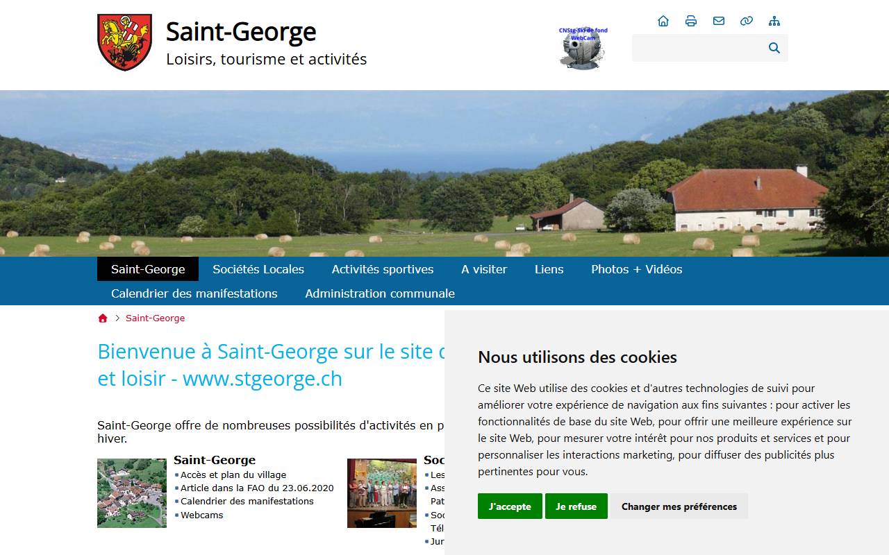 Anteprima del sito: St. George's SA