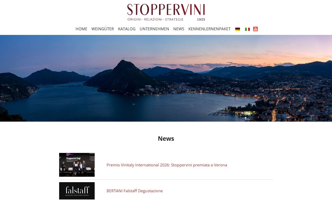 Anteprima del sito: Stoppervini Sagl