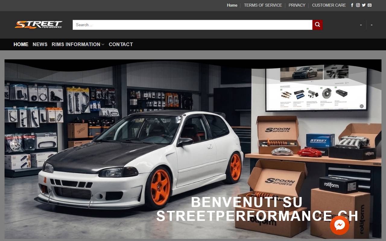 Anteprima del sito: Street Performance Sagl