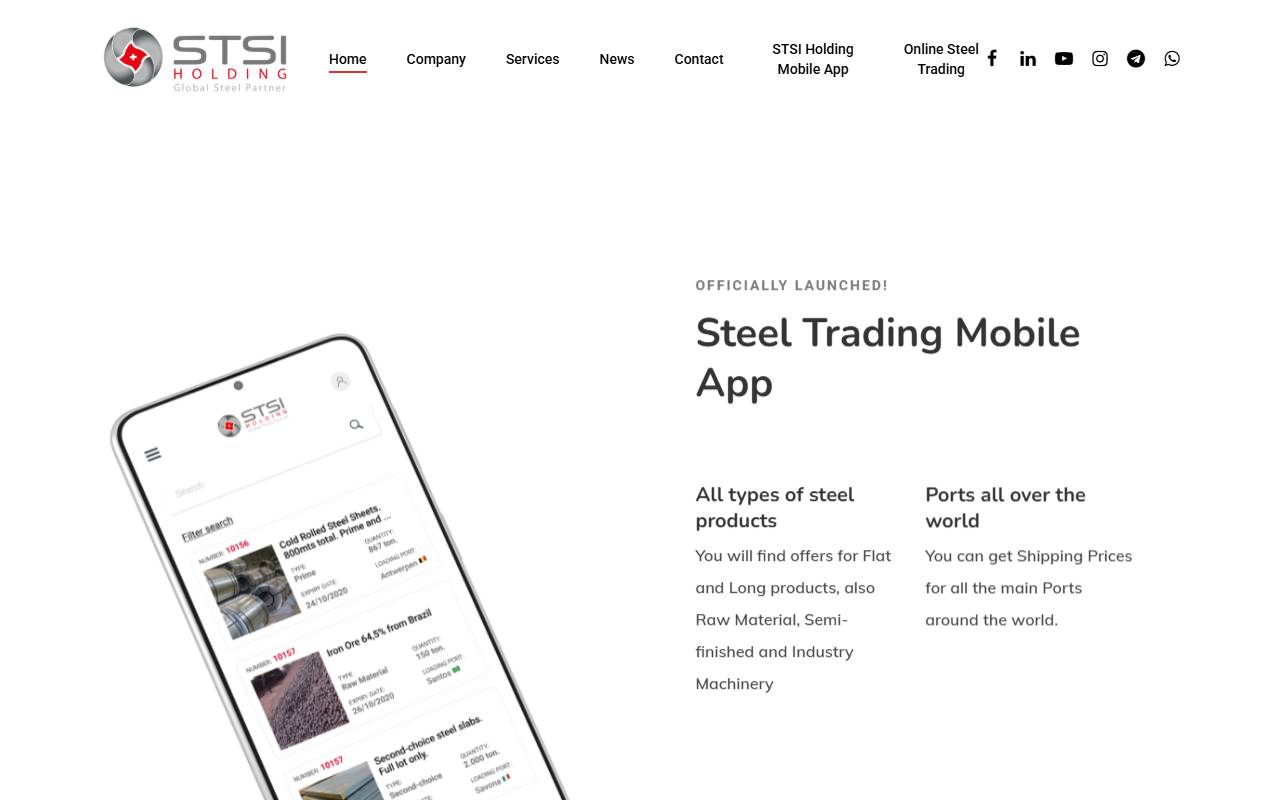 Anteprima del sito: STSI Holding SA