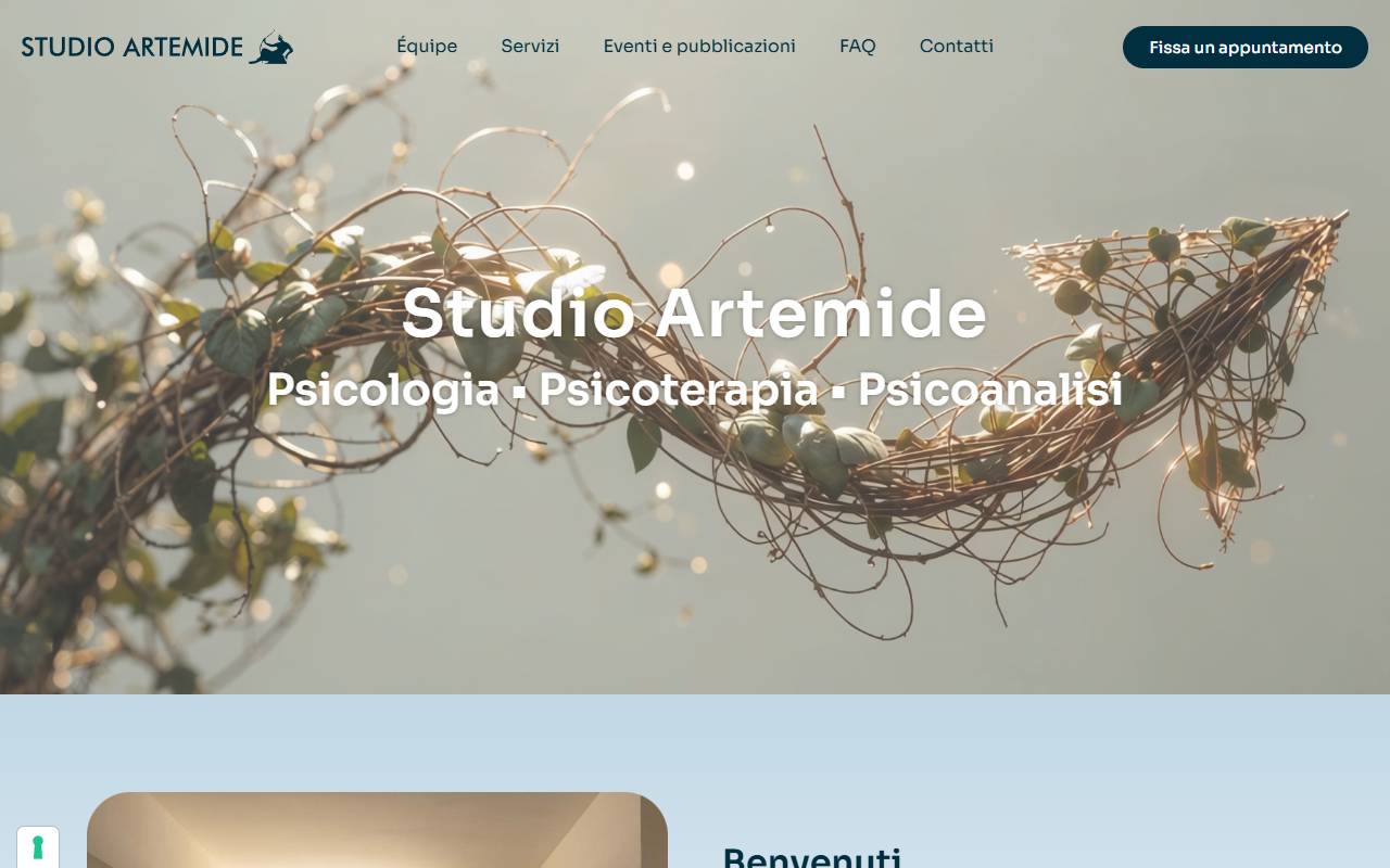 Anteprima del sito: Studio Artemide Sagl