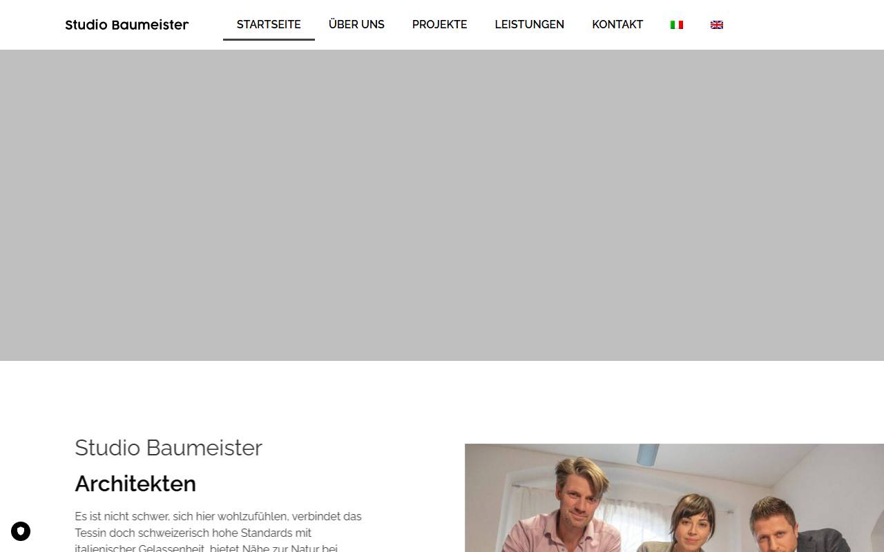 Anteprima del sito: Studio Architettura Baumeister Snc