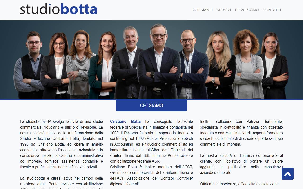 Anteprima del sito: studiobotta SA