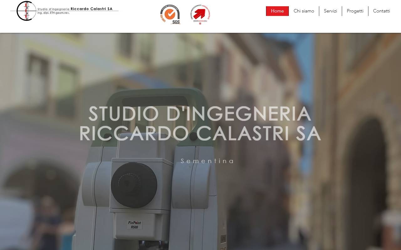 Anteprima del sito: Studio d'ingegneria Riccardo Calastri SA