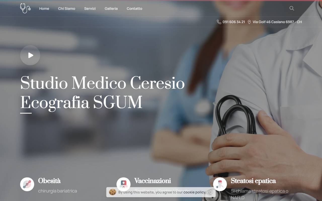 Anteprima del sito: Studio Medico Ceresio SA
