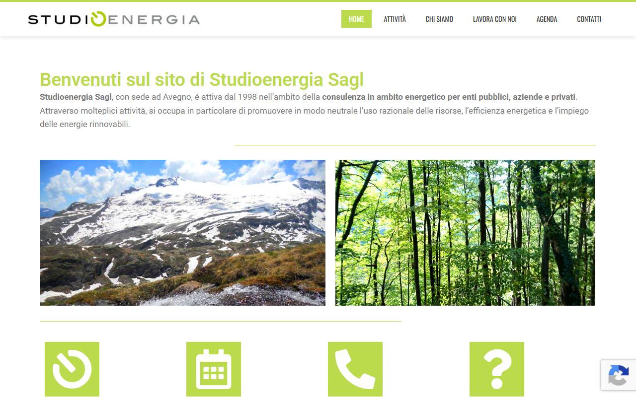 Anteprima del sito: studioenergia Sagl