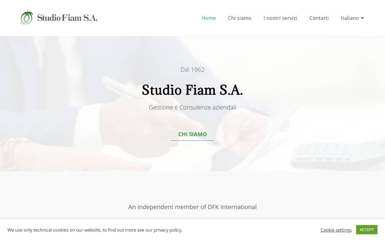 Anteprima del sito: Studio Fiam SA