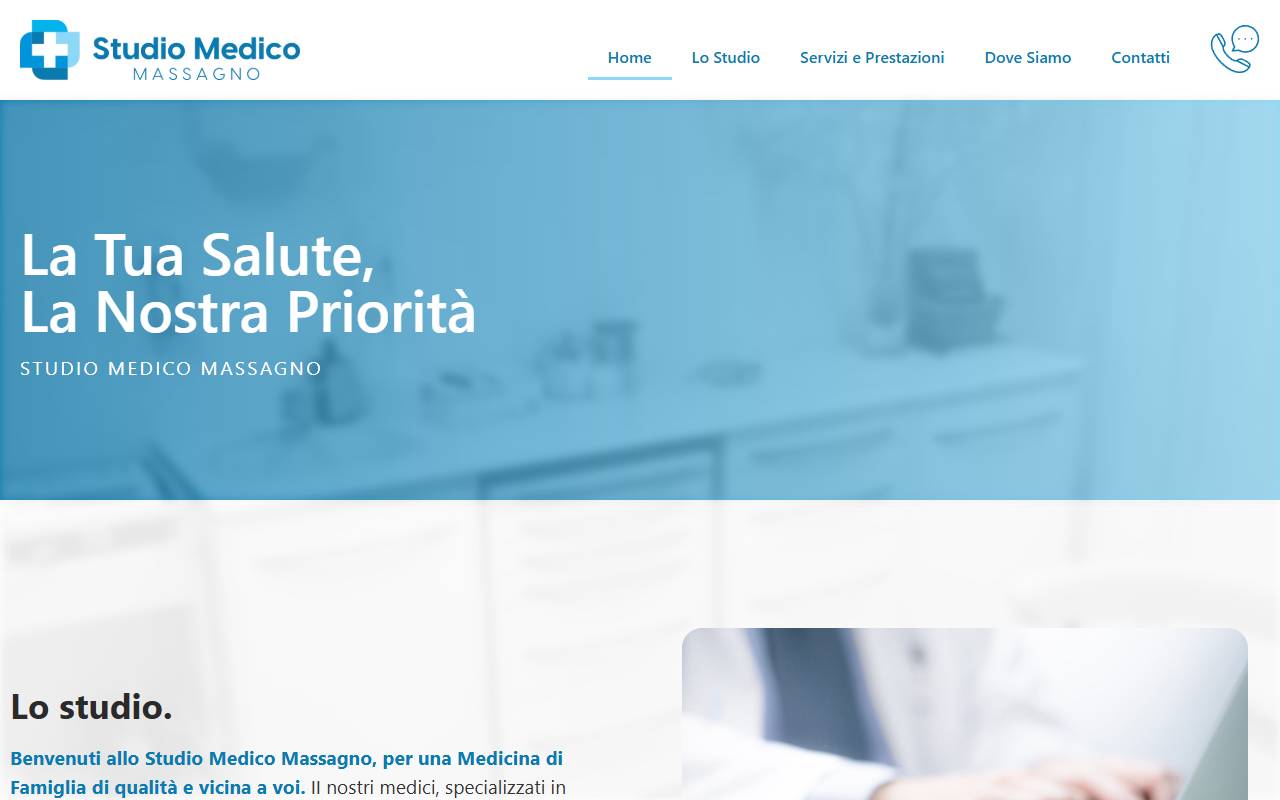 Anteprima del sito: Studio Medico Massagno di Dr.ssa Dea Degabriel