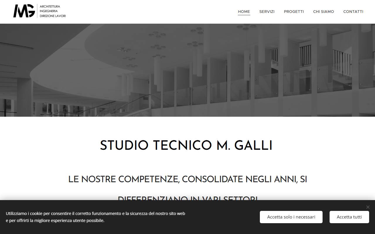 Anteprima del sito: Studio tecnico M. Galli Sagl