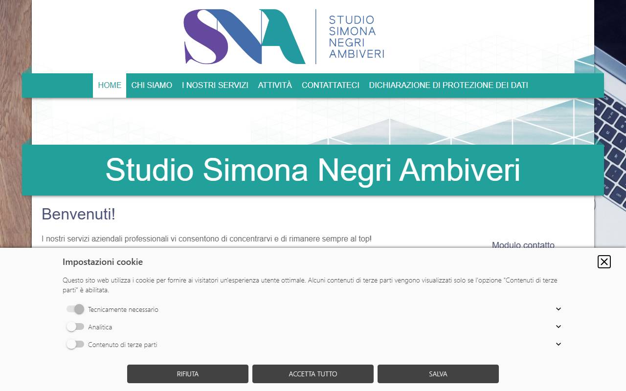 Anteprima del sito: Studio Simona Negri Ambiveri