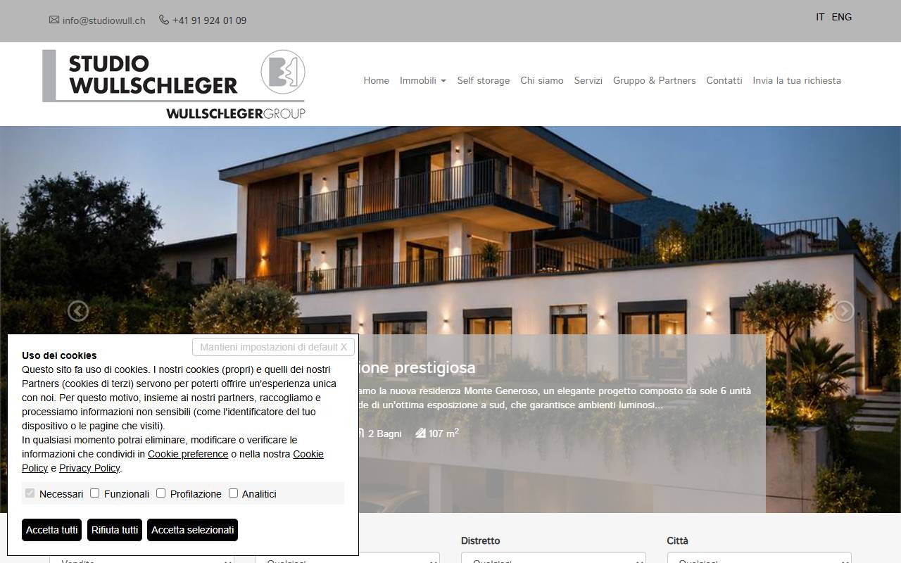 Anteprima del sito: Studio Wullschleger Sagl