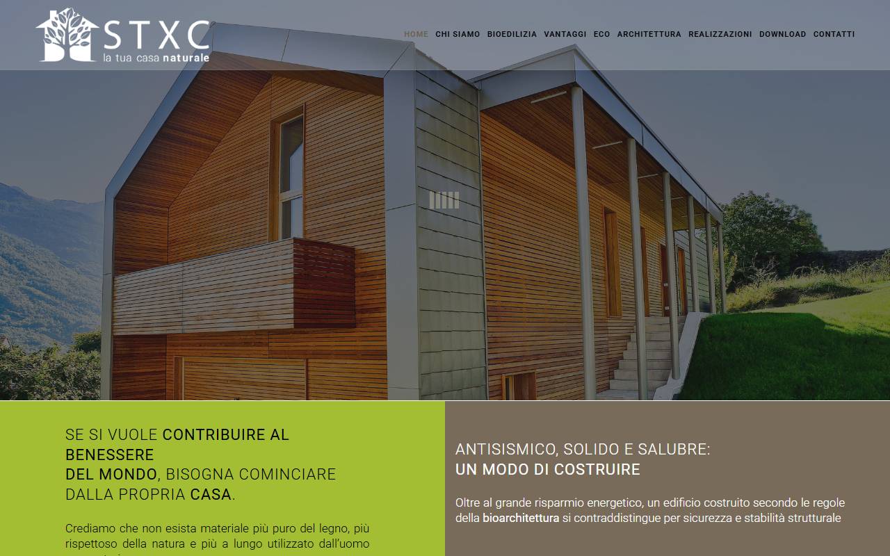Anteprima del sito: STXC Soluzioni Tecnologiche Costruzioni Sagl