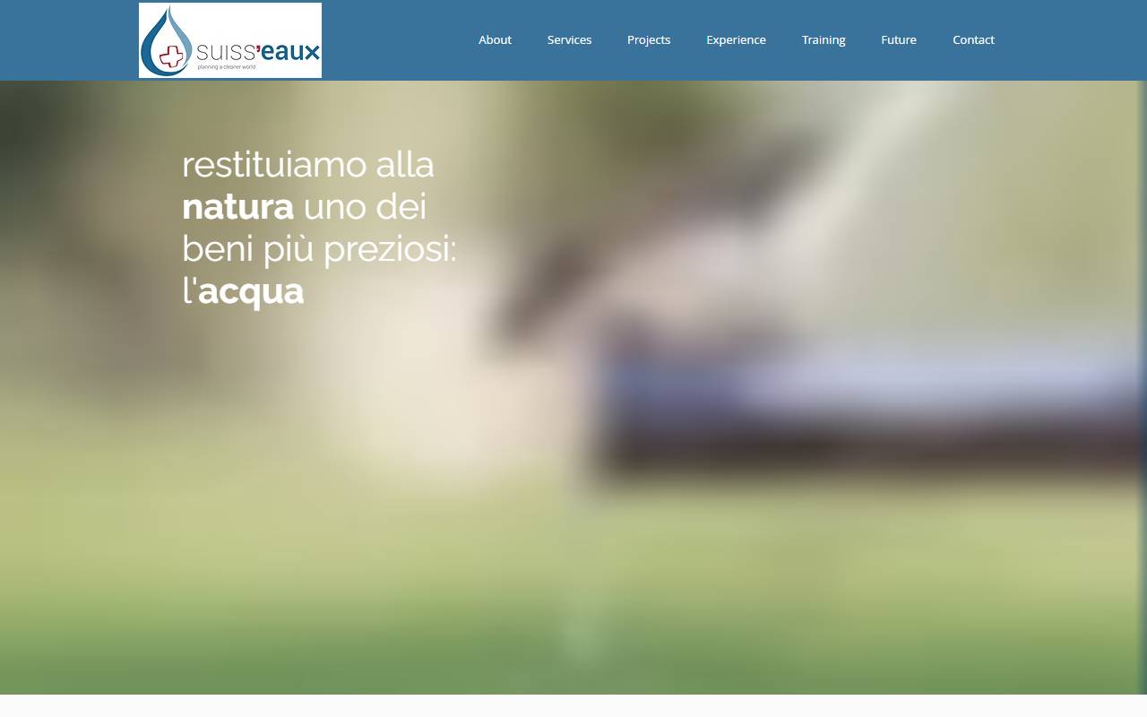 Anteprima del sito: SUISS'EAUX SAGL