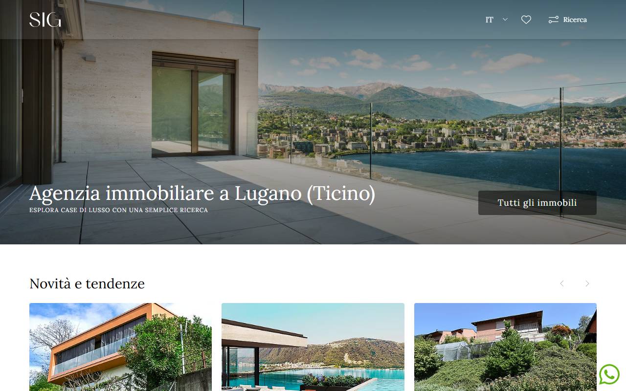 Anteprima del sito: Suisse Immobilien Group Holding SA