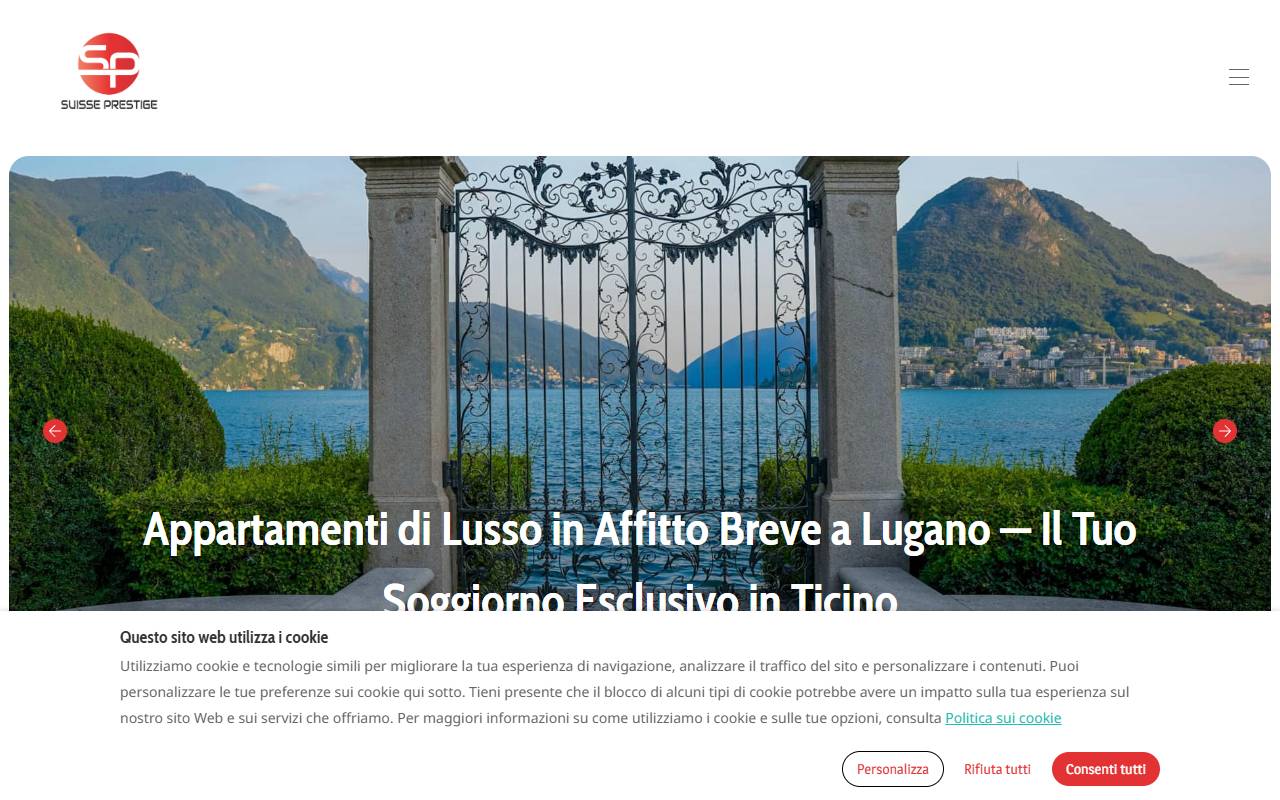 Anteprima del sito: Suisse Prestige Sagl