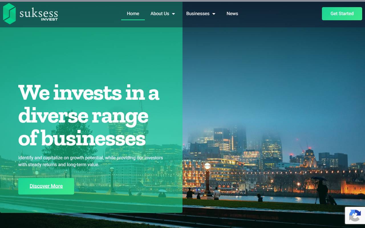 Anteprima del sito: Suksess Invest SA