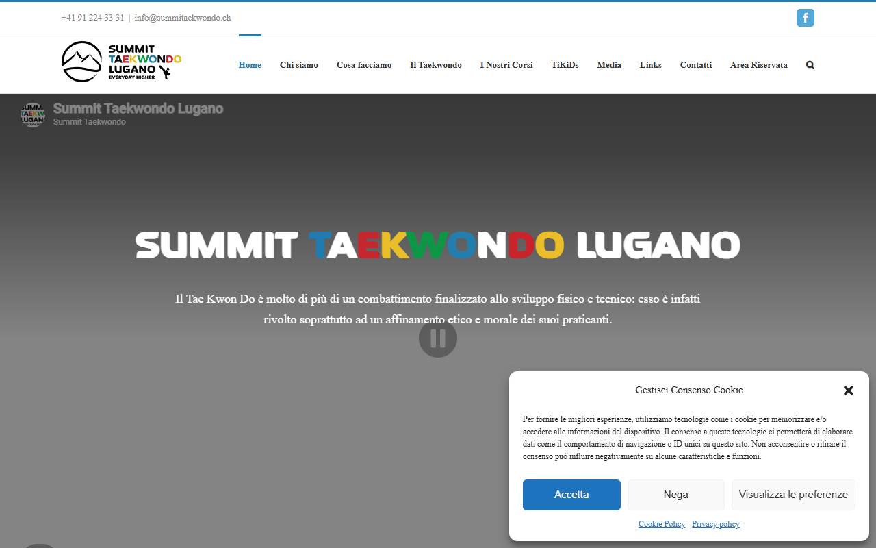 Anteprima del sito: ASSOCIAZIONE SUMMIT TAEKWONDO LUGANO