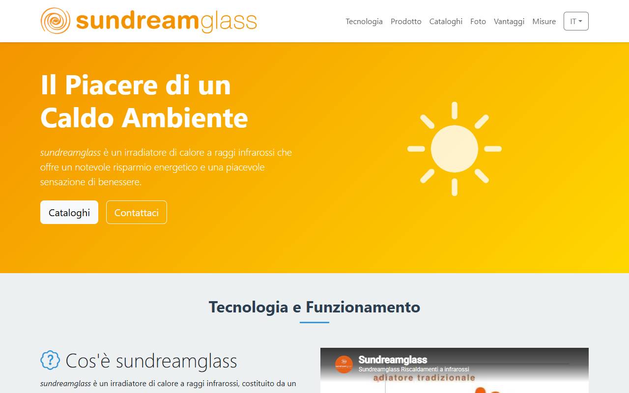 Anteprima del sito: Sundreamglass Sagl