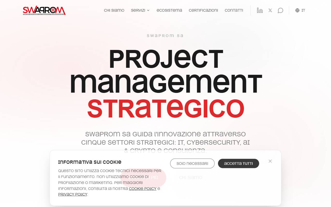 Anteprima del sito: Swaprom SA