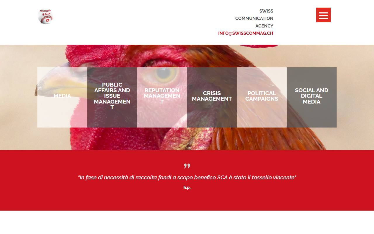 Anteprima del sito: Swiss Communication Agency Sagl